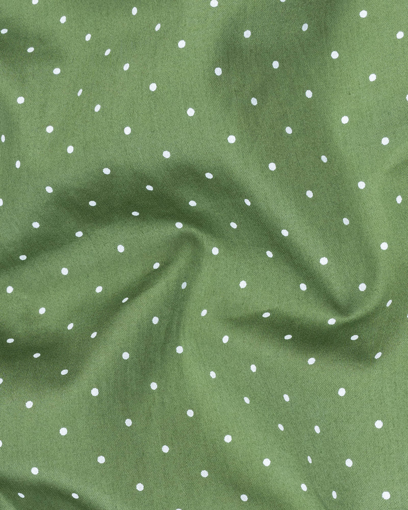 Asparagus Green and White Polka Dot Super Soft Premium Cotton Shirt 7070-BD-38,7070-BD-38,7070-BD-39,7070-BD-39,7070-BD-40,7070-BD-40,7070-BD-42,7070-BD-42,7070-BD-44,7070-BD-44,7070-BD-46,7070-BD-46,7070-BD-48,7070-BD-48,7070-BD-50,7070-BD-50,7070-BD-52,7070-BD-52