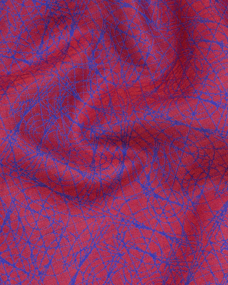 Cardinal Red With Sapphire Blue Graphic Textured Jacquard Textured Premium Giza Cotton Shirt 7088-CA-38,7088-CA-38,7088-CA-39,7088-CA-39,7088-CA-40,7088-CA-40,7088-CA-42,7088-CA-42,7088-CA-44,7088-CA-44,7088-CA-46,7088-CA-46,7088-CA-48,7088-CA-48,7088-CA-50,7088-CA-50,7088-CA-52,7088-CA-52