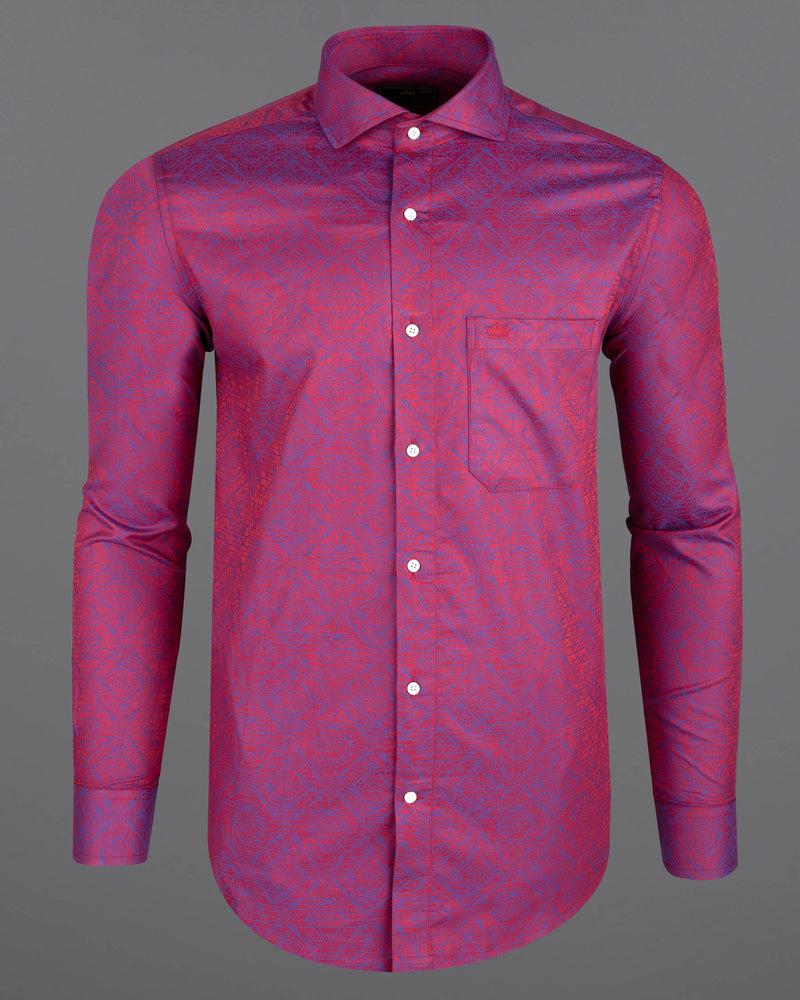 Cardinal Red With Sapphire Blue Graphic Textured Jacquard Textured Premium Giza Cotton Shirt 7088-CA-38,7088-CA-38,7088-CA-39,7088-CA-39,7088-CA-40,7088-CA-40,7088-CA-42,7088-CA-42,7088-CA-44,7088-CA-44,7088-CA-46,7088-CA-46,7088-CA-48,7088-CA-48,7088-CA-50,7088-CA-50,7088-CA-52,7088-CA-52