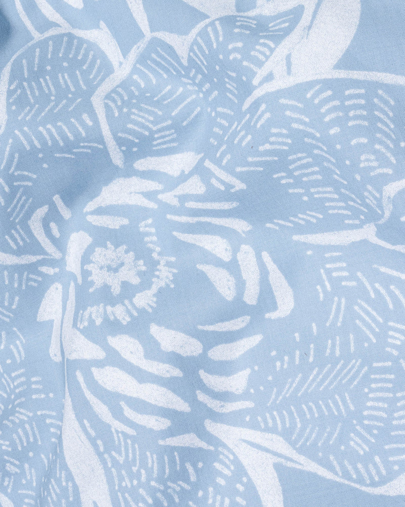 Cloudy Blue Hibiscus Flowers Printed Premium Cotton Shirt 7100-M-38,7100-M-38,7100-M-39,7100-M-39,7100-M-40,7100-M-40,7100-M-42,7100-M-42,7100-M-44,7100-M-44,7100-M-46,7100-M-46,7100-M-48,7100-M-48,7100-M-50,7100-M-50,7100-M-52,7100-M-52