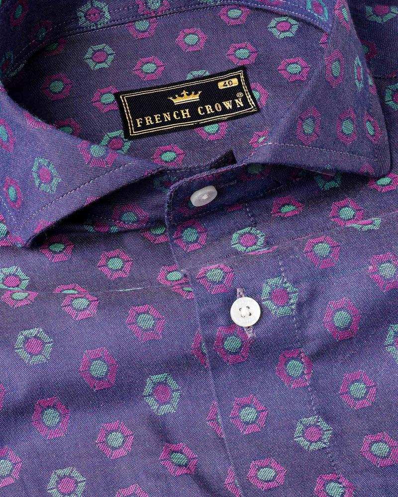 Twilight Blue Hexagon Jacquard Textured Premium Giza Cotton Shirt 7106-CA-38,7106-CA-38,7106-CA-39,7106-CA-39,7106-CA-40,7106-CA-40,7106-CA-42,7106-CA-42,7106-CA-44,7106-CA-44,7106-CA-46,7106-CA-46,7106-CA-48,7106-CA-48,7106-CA-50,7106-CA-50,7106-CA-52,7106-CA-52