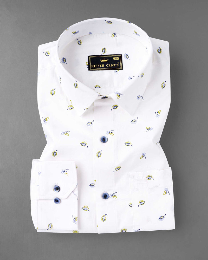 Bright White Printed Super Soft Leaves Printed Premium Cotton Shirt 7111-BLE-38,7111-BLE-38,7111-BLE-39,7111-BLE-39,7111-BLE-40,7111-BLE-40,7111-BLE-42,7111-BLE-42,7111-BLE-44,7111-BLE-44,7111-BLE-46,7111-BLE-46,7111-BLE-48,7111-BLE-48,7111-BLE-50,7111-BLE-50,7111-BLE-52,7111-BLE-52