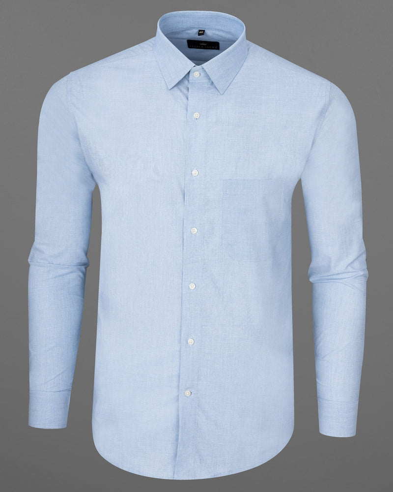 Pale Cerulean Blue Premium Cotton Shirt 7119-38,7119-H-38,7119-39,7119-H-39,7119-40,7119-H-40,7119-42,7119-H-42,7119-44,7119-H-44,7119-46,7119-H-46,7119-48,7119-H-48,7119-50,7119-H-50,7119-52,7119-H-52