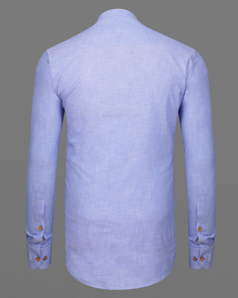 Light Periwinkle Blue Luxurious Linen Kurta Shirt 7125-KS-38,7125-KS-H-38,7125-KS-39,7125-KS-H-39,7125-KS-40,7125-KS-H-40,7125-KS-42,7125-KS-H-42,7125-KS-44,7125-KS-H-44,7125-KS-46,7125-KS-H-46,7125-KS-48,7125-KS-H-48,7125-KS-50,7125-KS-H-50,7125-KS-52,7125-KS-H-52