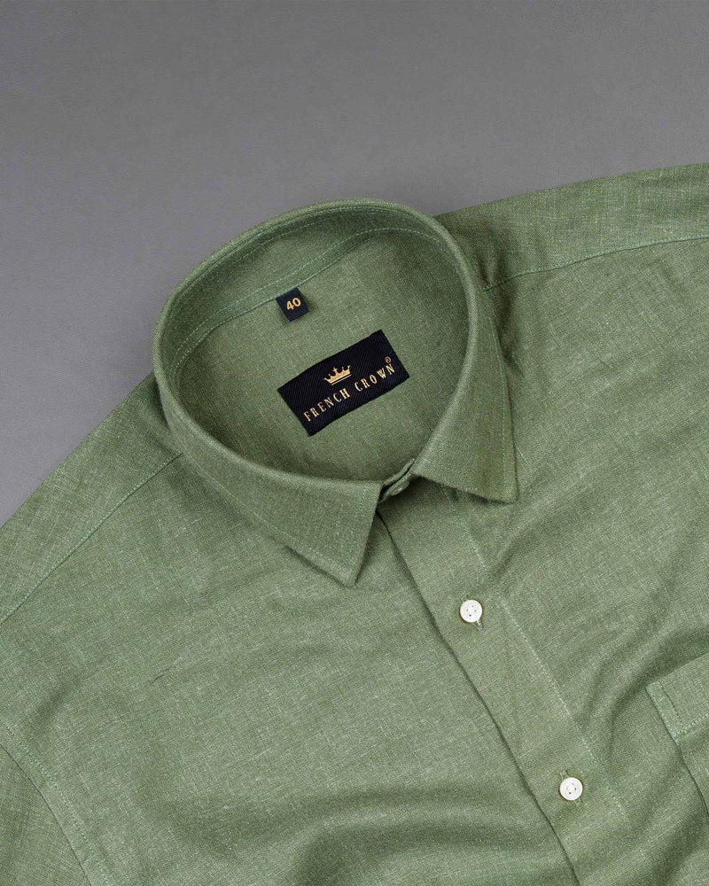 Greyish Green Premium Tencel Shirt 7137-38,7137-H-38,7137-39,7137-H-39,7137-40,7137-H-40,7137-42,7137-H-42,7137-44,7137-H-44,7137-46,7137-H-46,7137-48,7137-H-48,7137-50,7137-H-50,7137-52,7137-H-52