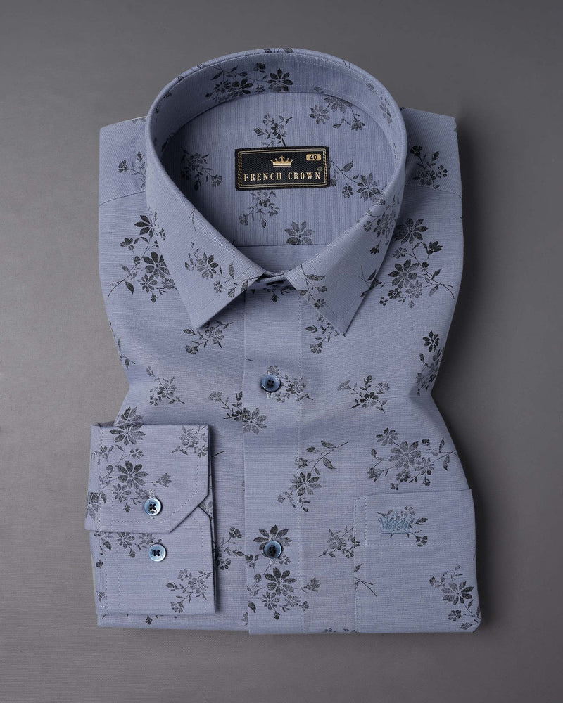 Mobster Gray And Tuatara Colour Floral Textured Luxurious Linen Shirt7148-BLE-38,7148-BLE-H-38,7148-BLE-39,7148-BLE-H-39,7148-BLE-40,7148-BLE-H-40,7148-BLE-42,7148-BLE-H-42,7148-BLE-44,7148-BLE-H-44,7148-BLE-46,7148-BLE-H-46,7148-BLE-48,7148-BLE-H-48,7148-BLE-50,7148-BLE-H-50,7148-BLE-52,7148-BLE-H-52