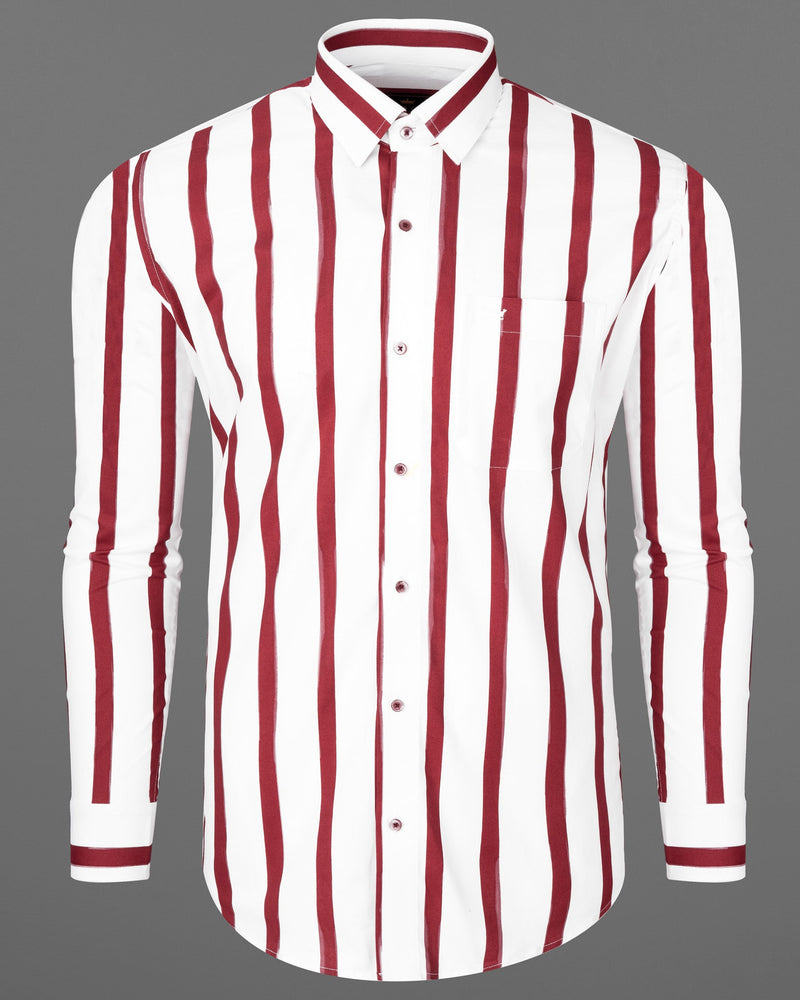 Bright White With Stiletto Red Vertical Striped Royal Oxford Shirt 7161-MN-38,7161-MN-H-38,7161-MN-39,7161-MN-H-39,7161-MN-40,7161-MN-H-40,7161-MN-42,7161-MN-H-42,7161-MN-44,7161-MN-H-44,7161-MN-46,7161-MN-H-46,7161-MN-48,7161-MN-H-48,7161-MN-50,7161-MN-H-50,7161-MN-52,7161-MN-H-52