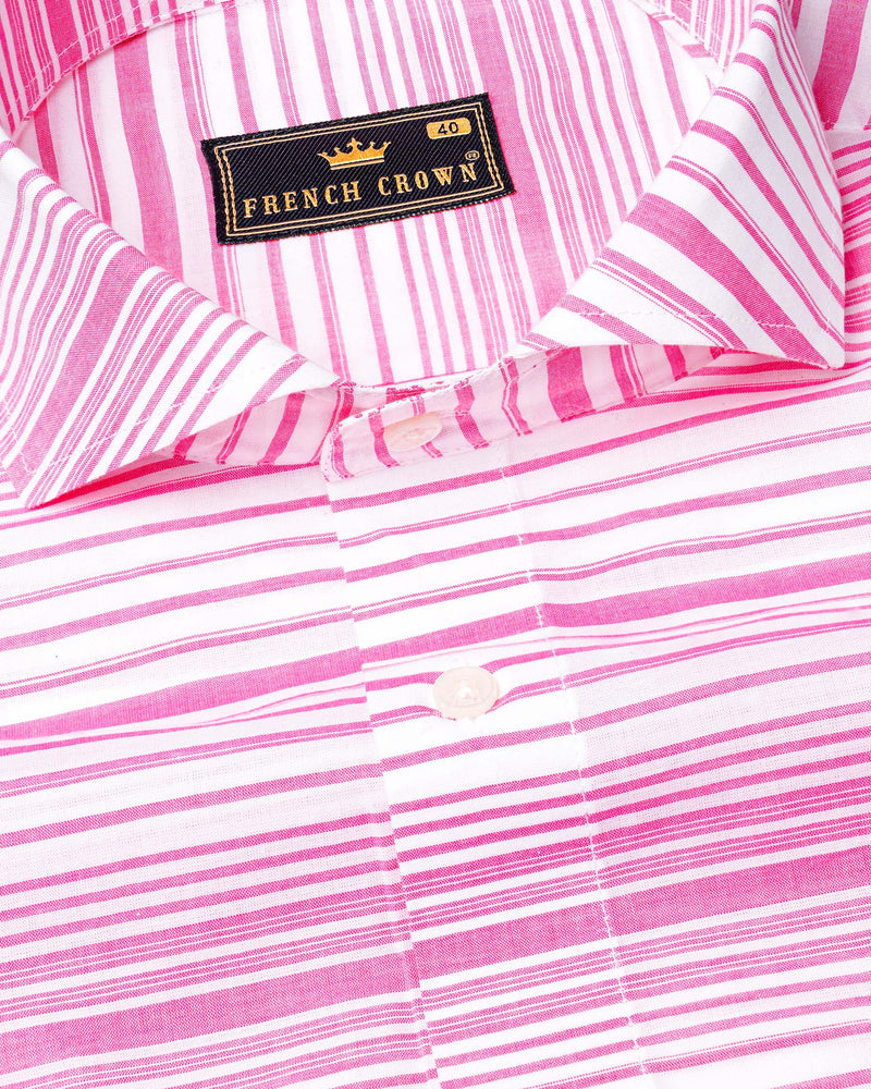 Bright White and Deep Blush Striped Premium Cotton Shirt 7166-CA-38,7166-CA-H-38,7166-CA-39,7166-CA-H-39,7166-CA-40,7166-CA-H-40,7166-CA-42,7166-CA-H-42,7166-CA-44,7166-CA-H-44,7166-CA-46,7166-CA-H-46,7166-CA-48,7166-CA-H-48,7166-CA-50,7166-CA-H-50,7166-CA-52,7166-CA-H-52