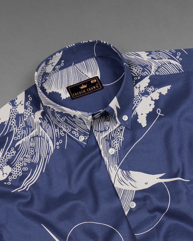 Rhino Blue Dolphin Printed Royal Oxford Shirt 7167-BD-38,7167-BD-H-38,7167-BD-39,7167-BD-H-39,7167-BD-40,7167-BD-H-40,7167-BD-42,7167-BD-H-42,7167-BD-44,7167-BD-H-44,7167-BD-46,7167-BD-H-46,7167-BD-48,7167-BD-H-48,7167-BD-50,7167-BD-H-50,7167-BD-52,7167-BD-H-52