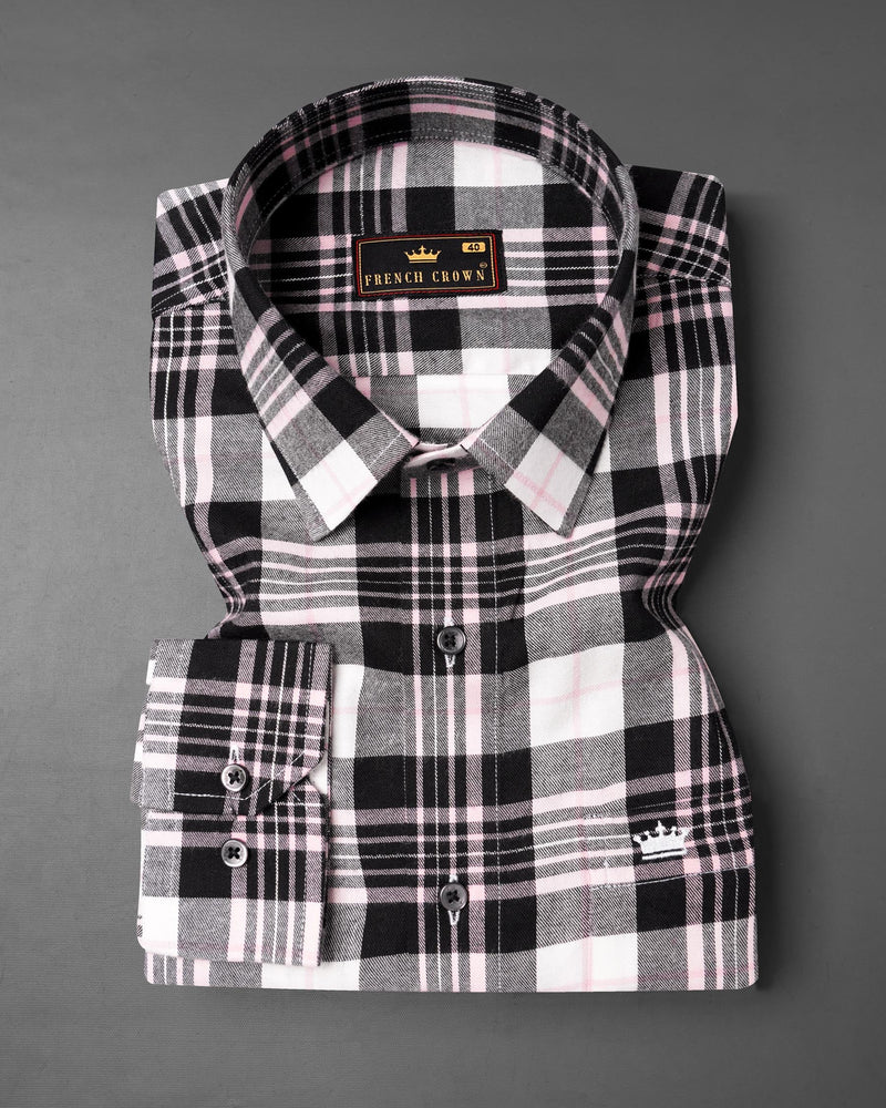 Jade Black and White Plaid Twill Premium Cotton Shirt 7179-BLK-38,7179-BLK-H-38,7179-BLK-39,7179-BLK-H-39,7179-BLK-40,7179-BLK-H-40,7179-BLK-42,7179-BLK-H-42,7179-BLK-44,7179-BLK-H-44,7179-BLK-46,7179-BLK-H-46,7179-BLK-48,7179-BLK-H-48,7179-BLK-50,7179-BLK-H-50,7179-BLK-52,7179-BLK-H-52