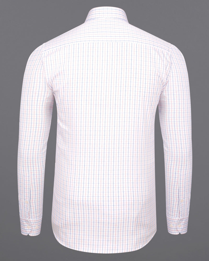 Bright White Checkered Twill Premium Cotton Shirt 7182-CA-38,7182-CA-H-38,7182-CA-39,7182-CA-H-39,7182-CA-40,7182-CA-H-40,7182-CA-42,7182-CA-H-42,7182-CA-44,7182-CA-H-44,7182-CA-46,7182-CA-H-46,7182-CA-48,7182-CA-H-48,7182-CA-50,7182-CA-H-50,7182-CA-52,7182-CA-H-52