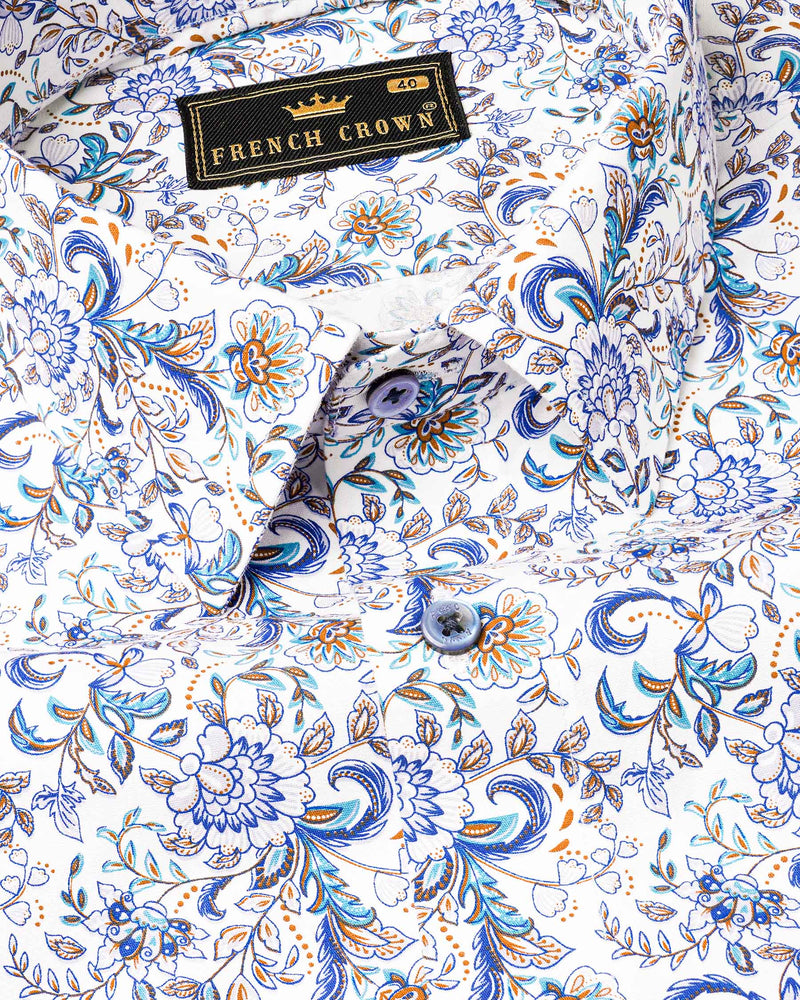 Bright White Multicolour Chintz Printed Twill Premium Cotton Shirt 7191-BLE-38,7191-BLE-H-38,7191-BLE-39,7191-BLE-H-39,7191-BLE-40,7191-BLE-H-40,7191-BLE-42,7191-BLE-H-42,7191-BLE-44,7191-BLE-H-44,7191-BLE-46,7191-BLE-H-46,7191-BLE-48,7191-BLE-H-48,7191-BLE-50,7191-BLE-H-50,7191-BLE-52,7191-BLE-H-52