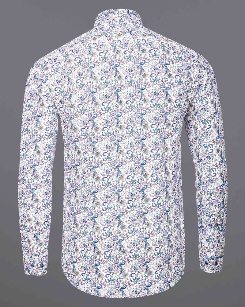 Bright White Multicolour Chintz Printed Twill Premium Cotton Shirt 7191-BLE-38,7191-BLE-H-38,7191-BLE-39,7191-BLE-H-39,7191-BLE-40,7191-BLE-H-40,7191-BLE-42,7191-BLE-H-42,7191-BLE-44,7191-BLE-H-44,7191-BLE-46,7191-BLE-H-46,7191-BLE-48,7191-BLE-H-48,7191-BLE-50,7191-BLE-H-50,7191-BLE-52,7191-BLE-H-52