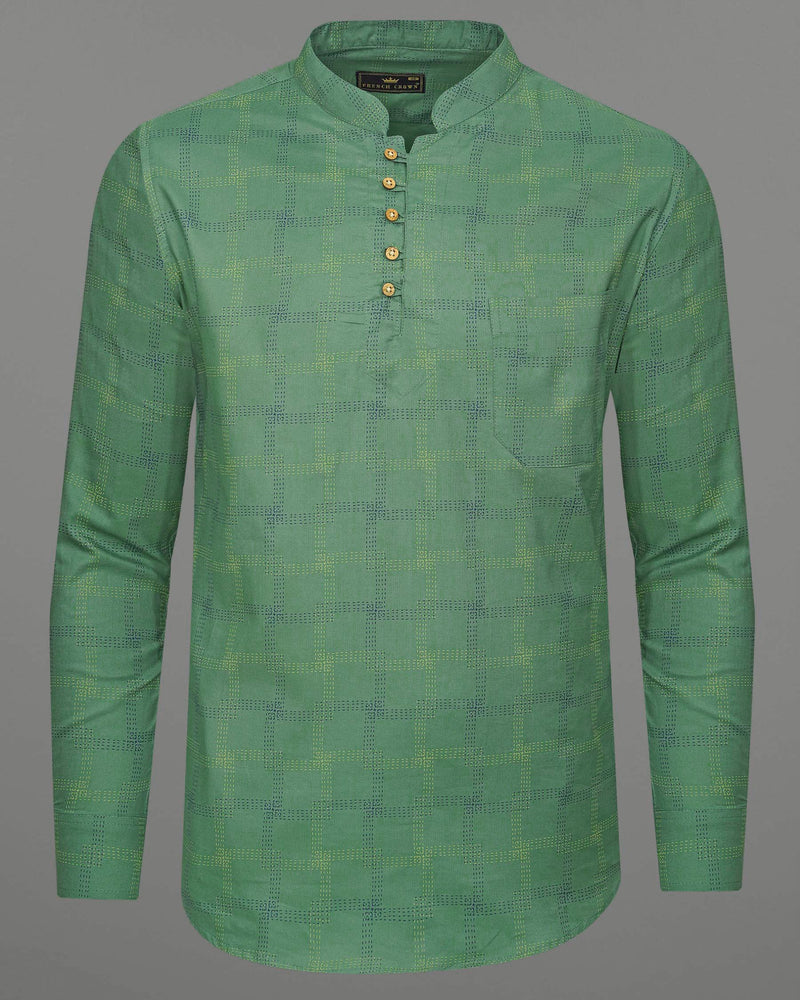 Spring Leaves Checkered Royal Oxford Kurta Shirt 7229-KS-38,7229-KS-H-38,7229-KS-39,7229-KS-H-39,7229-KS-40,7229-KS-H-40,7229-KS-42,7229-KS-H-42,7229-KS-44,7229-KS-H-44,7229-KS-46,7229-KS-H-46,7229-KS-48,7229-KS-H-48,7229-KS-50,7229-KS-H-50,7229-KS-52,7229-KS-H-52