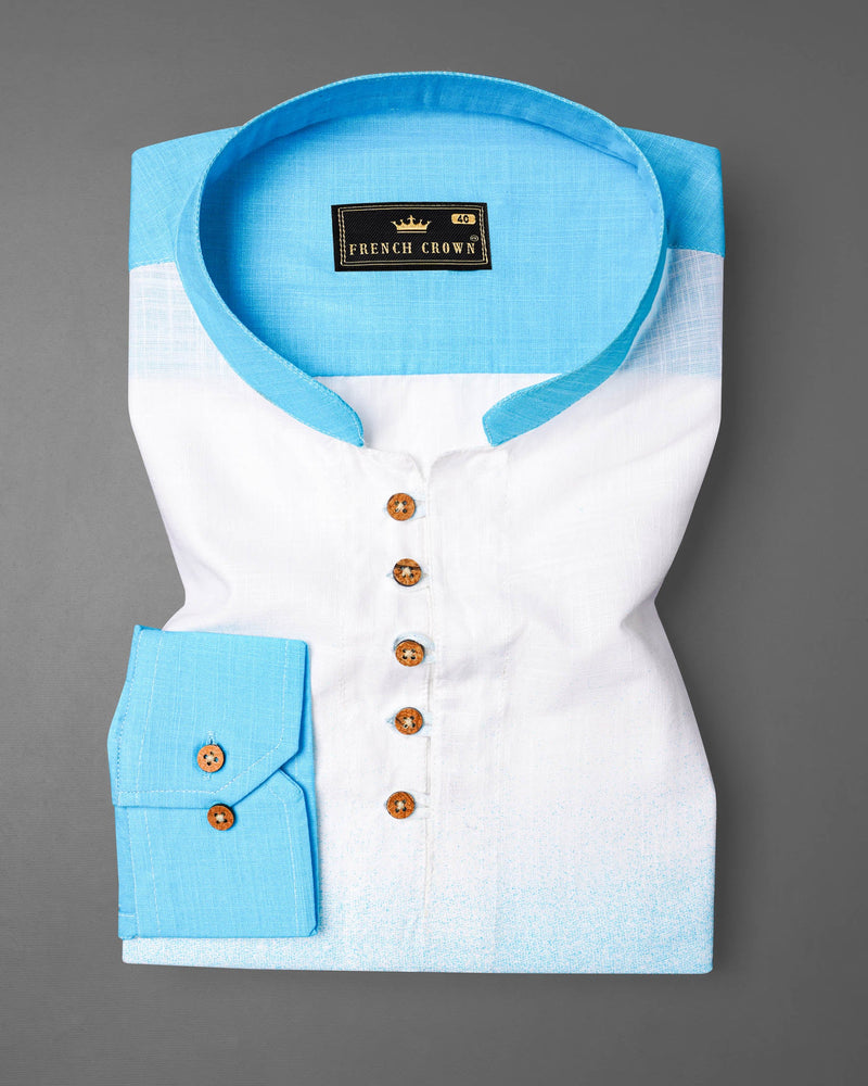 Turquoise Blue with Bright White Luxurious Linen Kurta Shirt 7242-KS -38,7242-KS -H-38,7242-KS -39,7242-KS -H-39,7242-KS -40,7242-KS -H-40,7242-KS -42,7242-KS -H-42,7242-KS -44,7242-KS -H-44,7242-KS -46,7242-KS -H-46,7242-KS -48,7242-KS -H-48,7242-KS -50,7242-KS -H-50,7242-KS -52,7242-KS -H-52