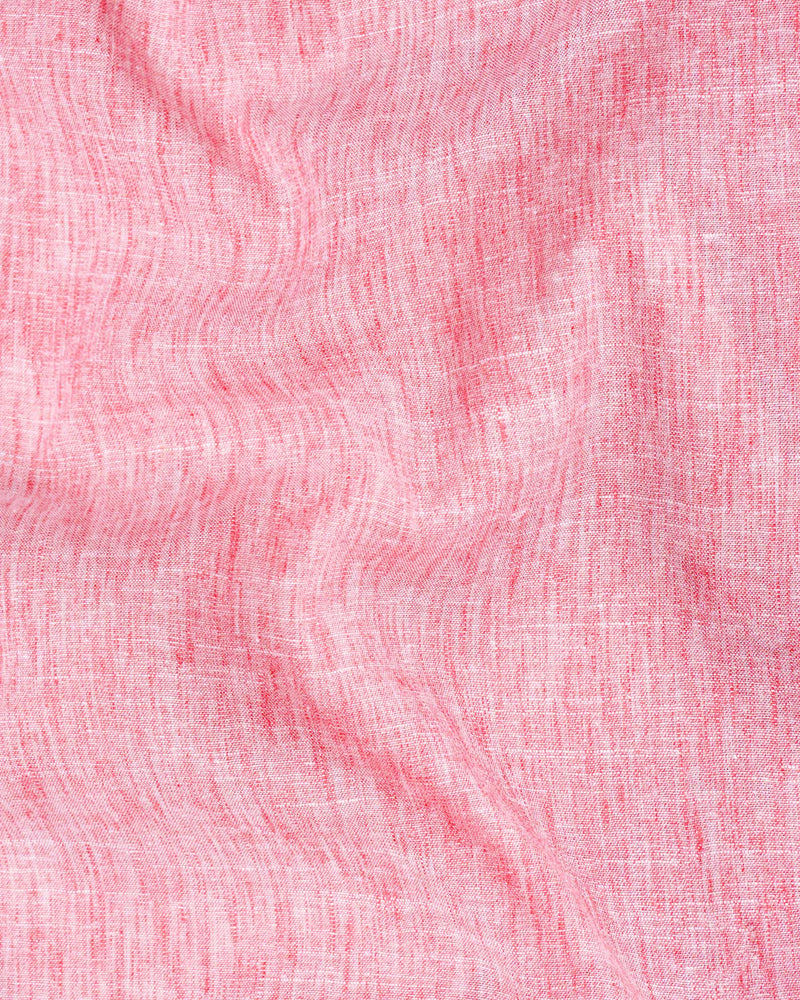 Kawaii Pink Luxurious Linen Shirt