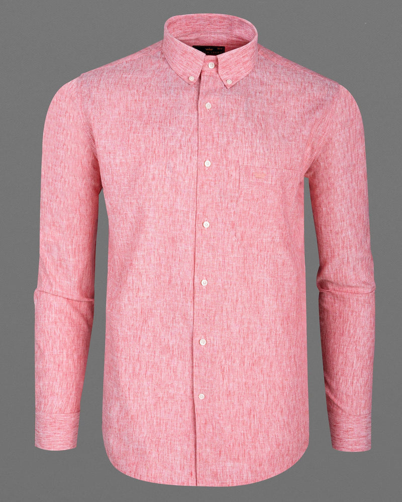 Kawaii Pink Luxurious Linen Shirt