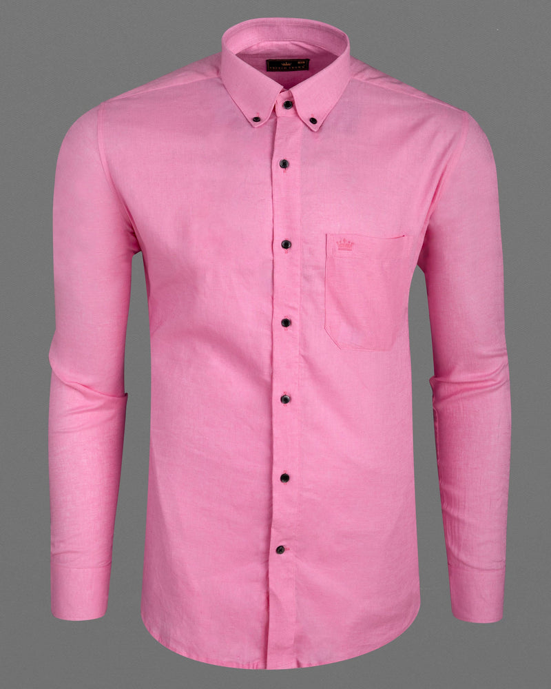 Can Can Pink Luxurious Linen Shirt