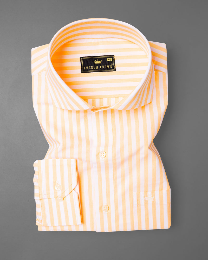 Astra with White Striped Premium Cotton Shirt