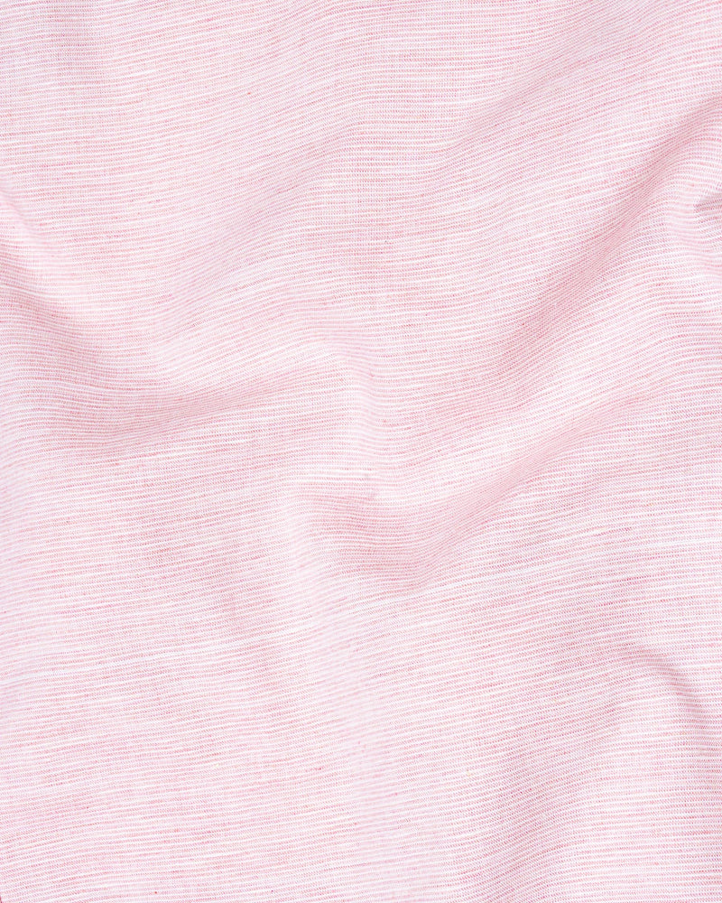 Gainsboro Pink and Bright White Chambray Shirt