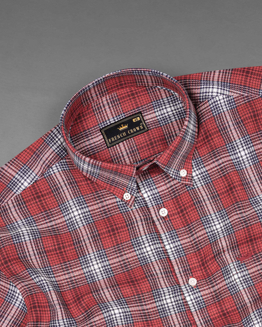 Crail Twill Plaid Premium Cotton Shirt