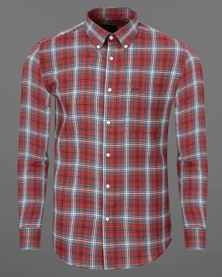 Crail Twill Plaid Premium Cotton Shirt