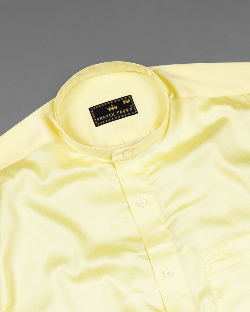 Oasis Yellow Premium Tencel Shirt