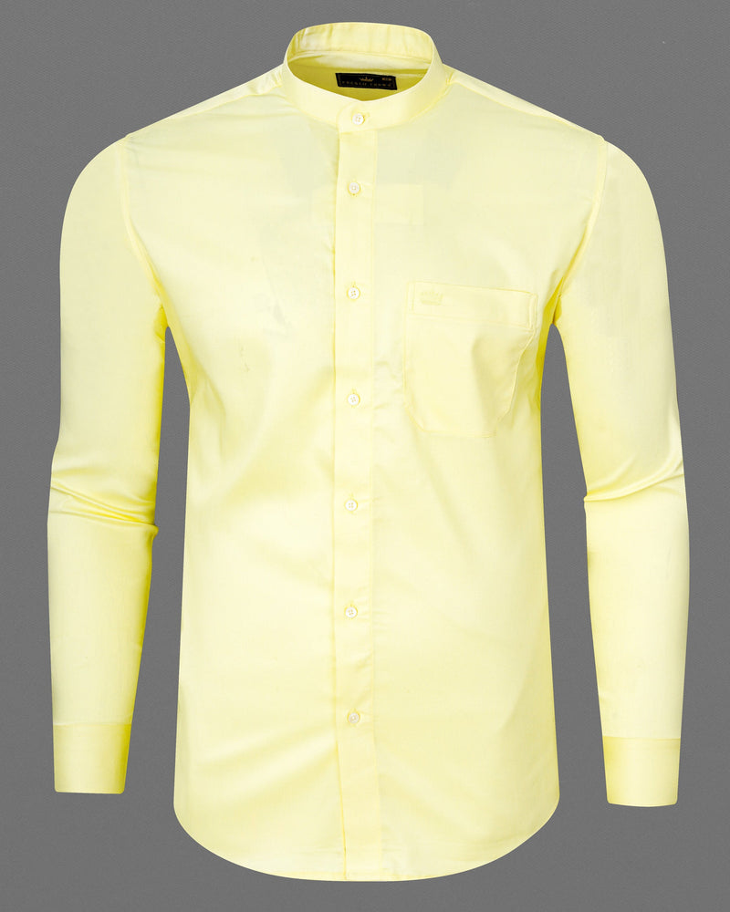 Oasis Yellow Premium Tencel Shirt