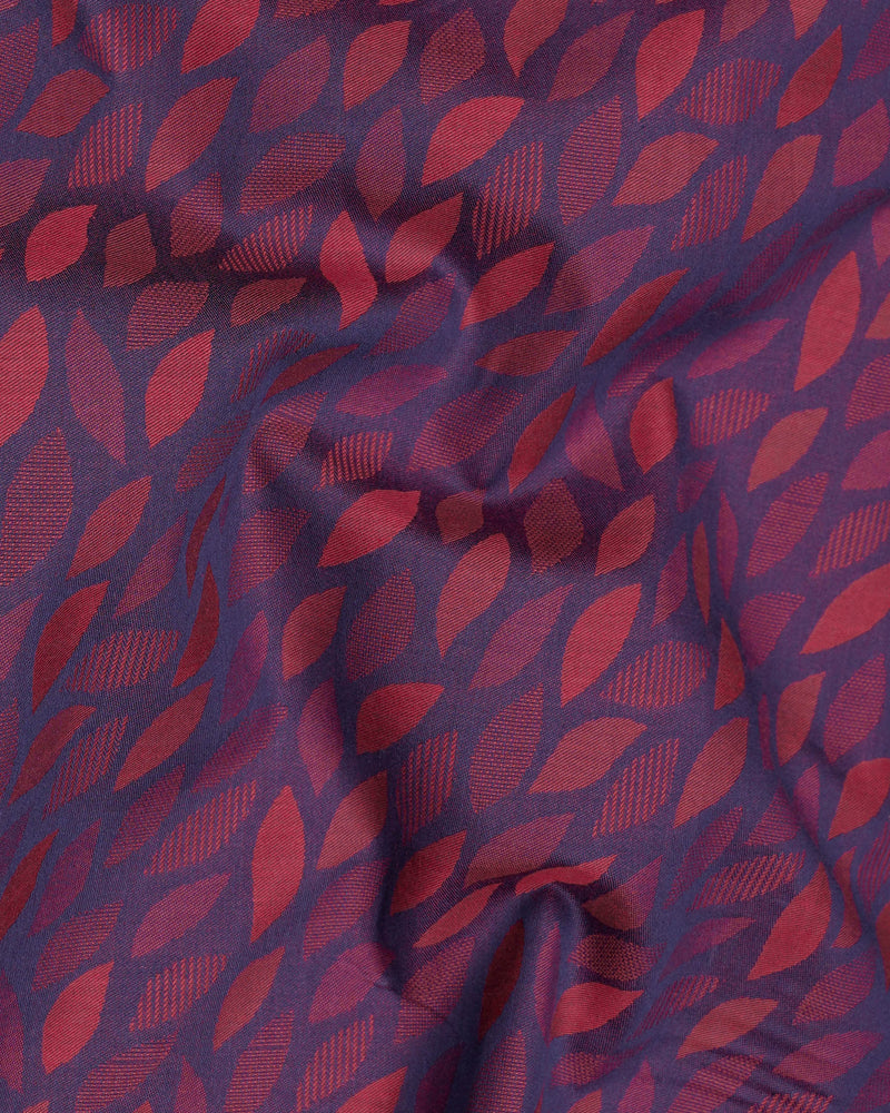 Voodoo Purple with Apple Blossom Red Jacquard Textured Premium Giza Cotton Shirt 7461-CA-38, 7461-CA-H-38, 7461-CA-39, 7461-CA-H-39, 7461-CA-40, 7461-CA-H-40, 7461-CA-42, 7461-CA-H-42, 7461-CA-44, 7461-CA-H-44, 7461-CA-46, 7461-CA-H-46, 7461-CA-48, 7461-CA-H-48, 7461-CA-50, 7461-CA-H-50, 7461-CA-52, 7461-CA-H-52