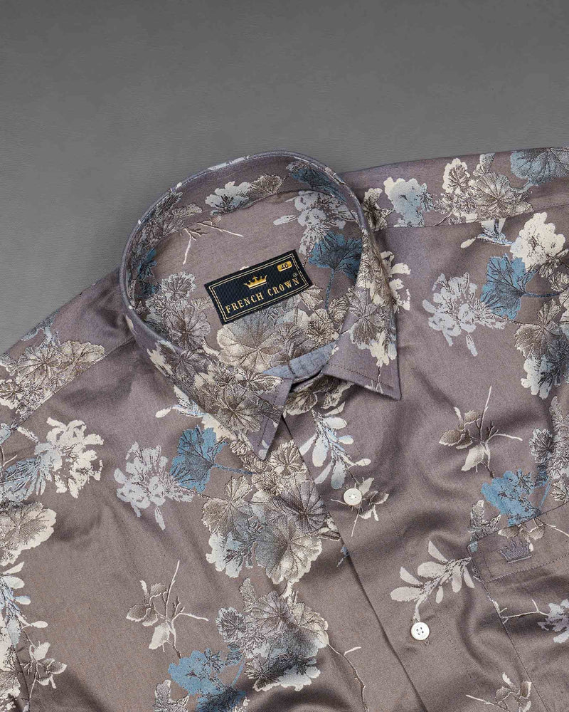 Scorpion Floral Twill Textured Premium Cotton Shirt 7498-38, 7498-H-38, 7498-39, 7498-H-39, 7498-40, 7498-H-40, 7498-42, 7498-H-42, 7498-44, 7498-H-44, 7498-46, 7498-H-46, 7498-48, 7498-H-48, 7498-50, 7498-H-50, 7498-52, 7498-H-52