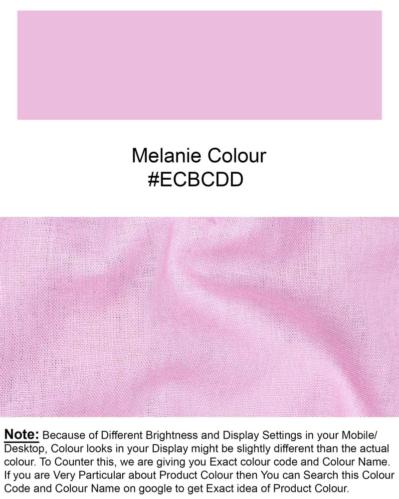 Melanie Pink Luxurious Linen Shirt