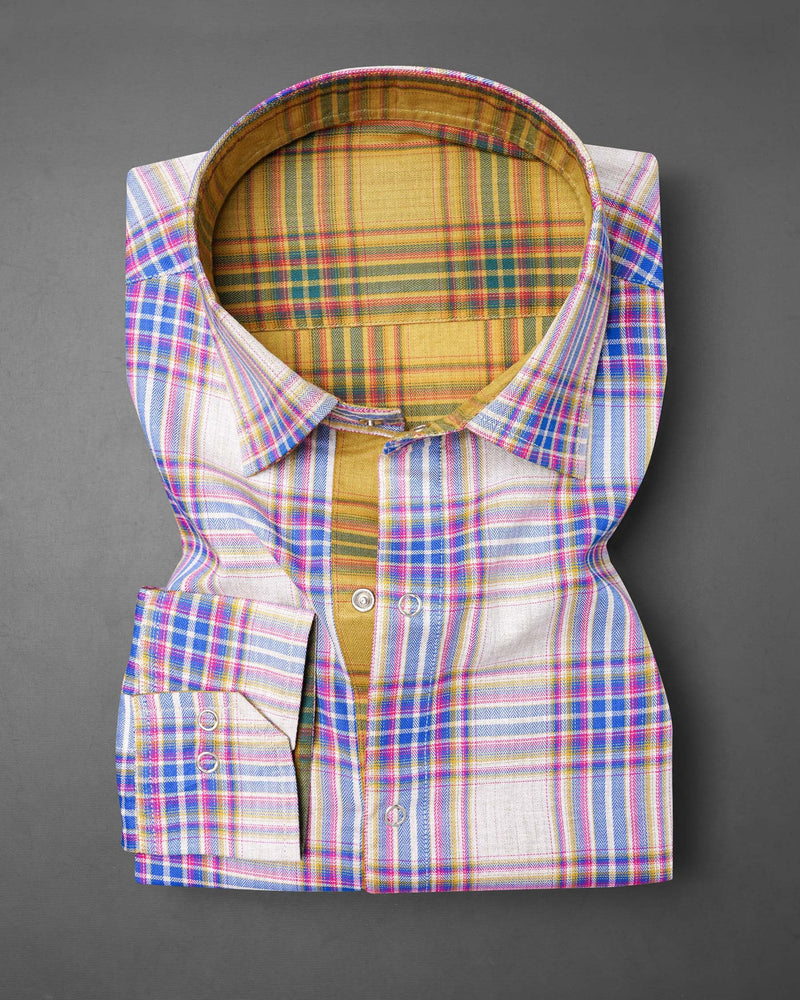 Taco Brown Plaid and Gainsboro Plaid Herringbone Reversible Shirt 7540-38,7540-38,7540-39,7540-39,7540-40,7540-40,7540-42,7540-42,7540-44,7540-44,7540-46,7540-46,7540-48,7540-48,7540-50,7540-50,7540-52,7540-52