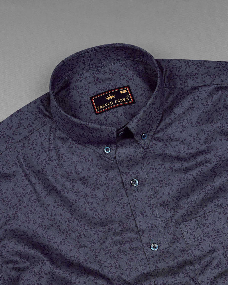 Smoky Gray with Gravel Violet Ditzy Floral Printed Super Soft Premium Cotton Shirt 7565-BD-BLE-38,7565-BD-BLE-38,7565-BD-BLE-39,7565-BD-BLE-39,7565-BD-BLE-40,7565-BD-BLE-40,7565-BD-BLE-42,7565-BD-BLE-42,7565-BD-BLE-44,7565-BD-BLE-44,7565-BD-BLE-46,7565-BD-BLE-46,7565-BD-BLE-48,7565-BD-BLE-48,7565-BD-BLE-50,7565-BD-BLE-50,7565-BD-BLE-52,7565-BD-BLE-52