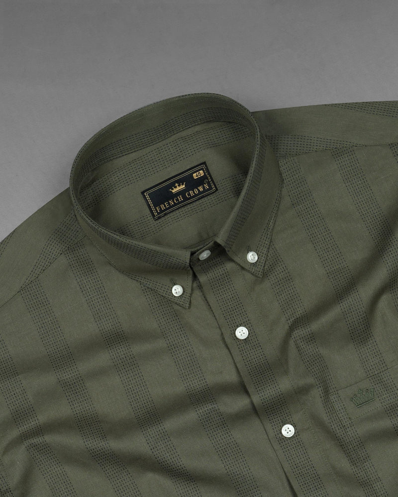 Kelp Green with Black Implied Lined Twill Premium Cotton Shirt 7570-BD-38,7570-BD-38,7570-BD-39,7570-BD-39,7570-BD-40,7570-BD-40,7570-BD-42,7570-BD-42,7570-BD-44,7570-BD-44,7570-BD-46,7570-BD-46,7570-BD-48,7570-BD-48,7570-BD-50,7570-BD-50,7570-BD-52,7570-BD-52