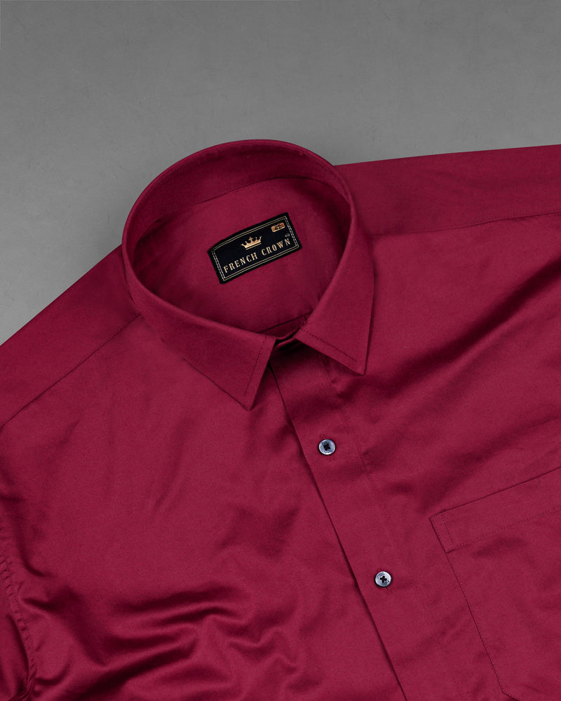 Paprika Red Super Soft Premium Cotton Short Sleeves Shirt