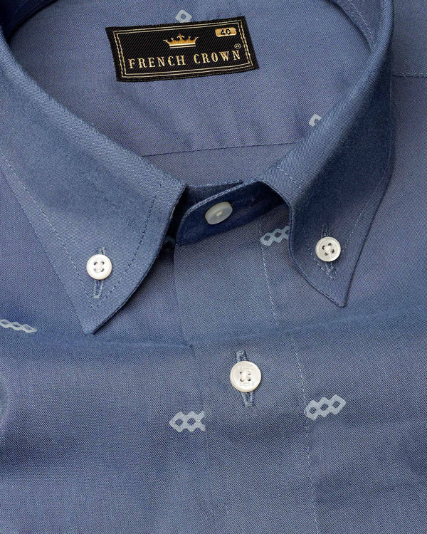 Greyish Blue Premium Tencel Shirt