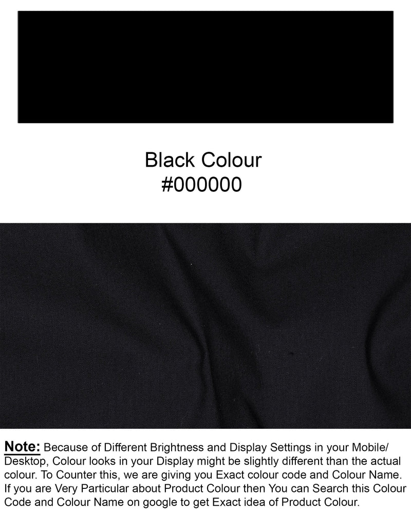 Jade Black Premium Cotton Kurta Shirt
