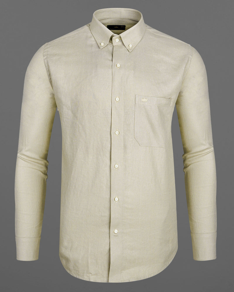 Dust Storm Brown Luxurious Linen Shirt