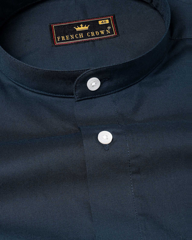 Gunmetal Navy Blue Super Soft Premium Cotton Shirt