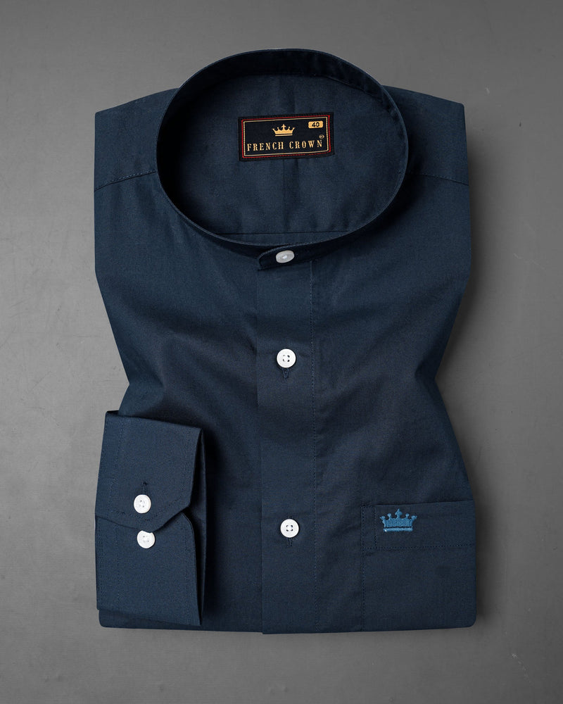 Gunmetal Navy Blue Super Soft Premium Cotton Shirt