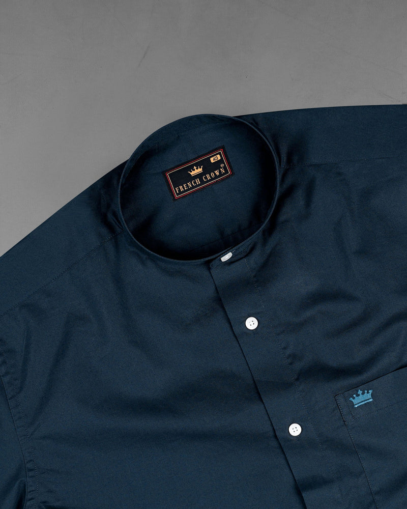 Gunmetal Navy Blue Super Soft Premium Cotton Shirt