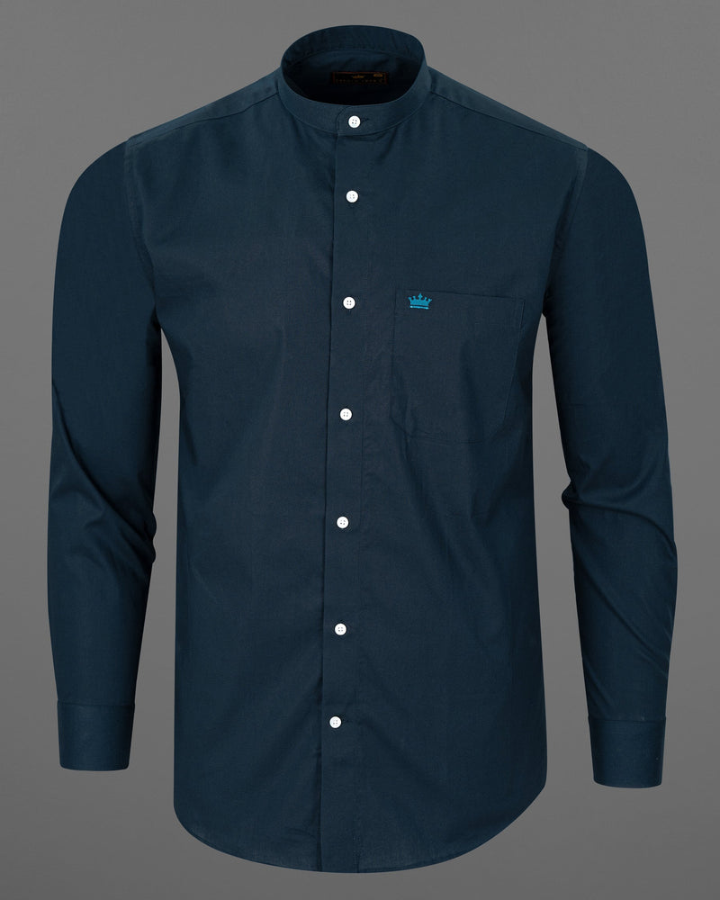 Gunmetal Navy Blue Super Soft Premium Cotton Shirt