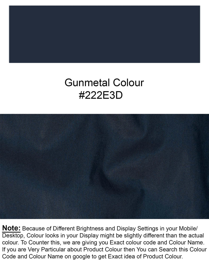 Gunmetal Navy Blue Super Soft Premium Cotton Shirt