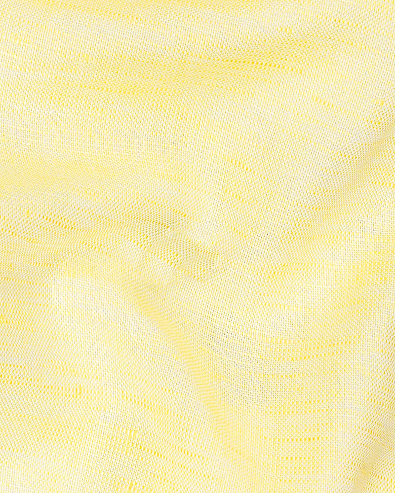 Parchment Yellow Luxurious Linen Shirt