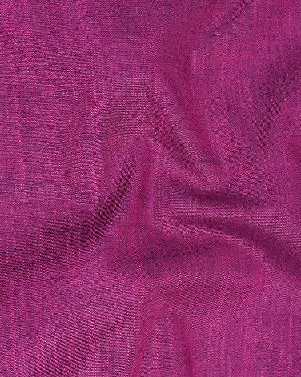 Hibiscus Purple Chambray Shirt