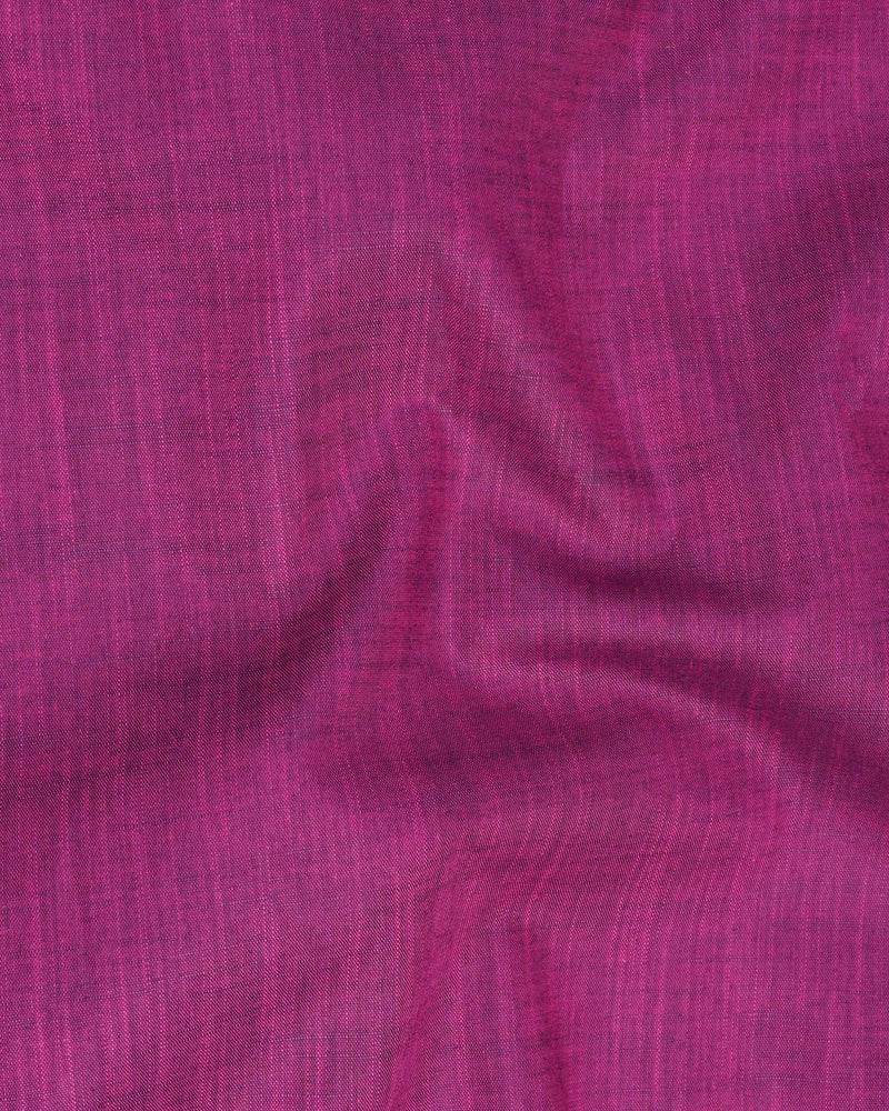 Hibiscus Purple Chambray Shirt