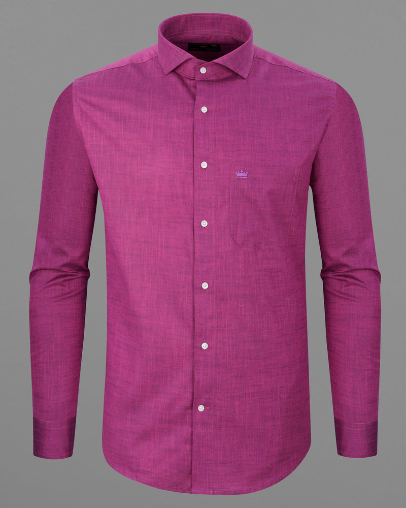 Hibiscus Purple Chambray Shirt