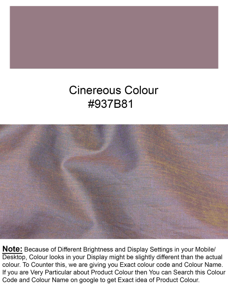 Cinereous Brown Two Tone Chambray Shirt