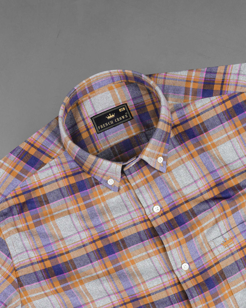 Wisteria Gray with Raw Sienna Plaid Herringbone Shirt 7636-BD-38,7636-BD-38,7636-BD-39,7636-BD-39,7636-BD-40,7636-BD-40,7636-BD-42,7636-BD-42,7636-BD-44,7636-BD-44,7636-BD-46,7636-BD-46,7636-BD-48,7636-BD-48,7636-BD-50,7636-BD-50,7636-BD-52,7636-BD-52