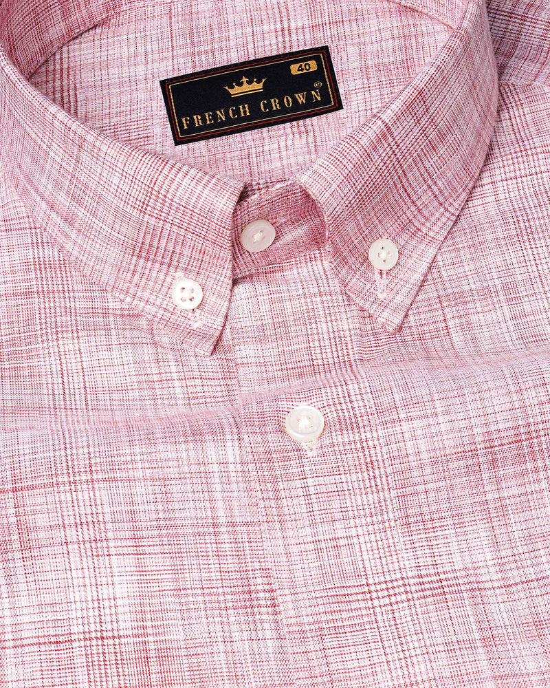 Chamelot Red Twill Premium Cotton Shirt